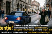 MODIFICĂRILE NEOMOLOGATE ALE AUTOVEHICULELOR POT GENERA DISCONFORT FONIC ȘI POT ATRAGE SANCȚIUNI
